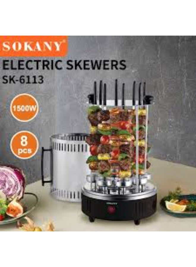 Sokany Electric Oven Home Smokeless BBQ Grill Automatic Rotating Barbecue Skewer Grilled Kebab Machine Barbecue Cup - Image 2